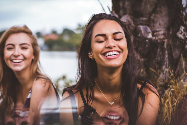 women laughing together